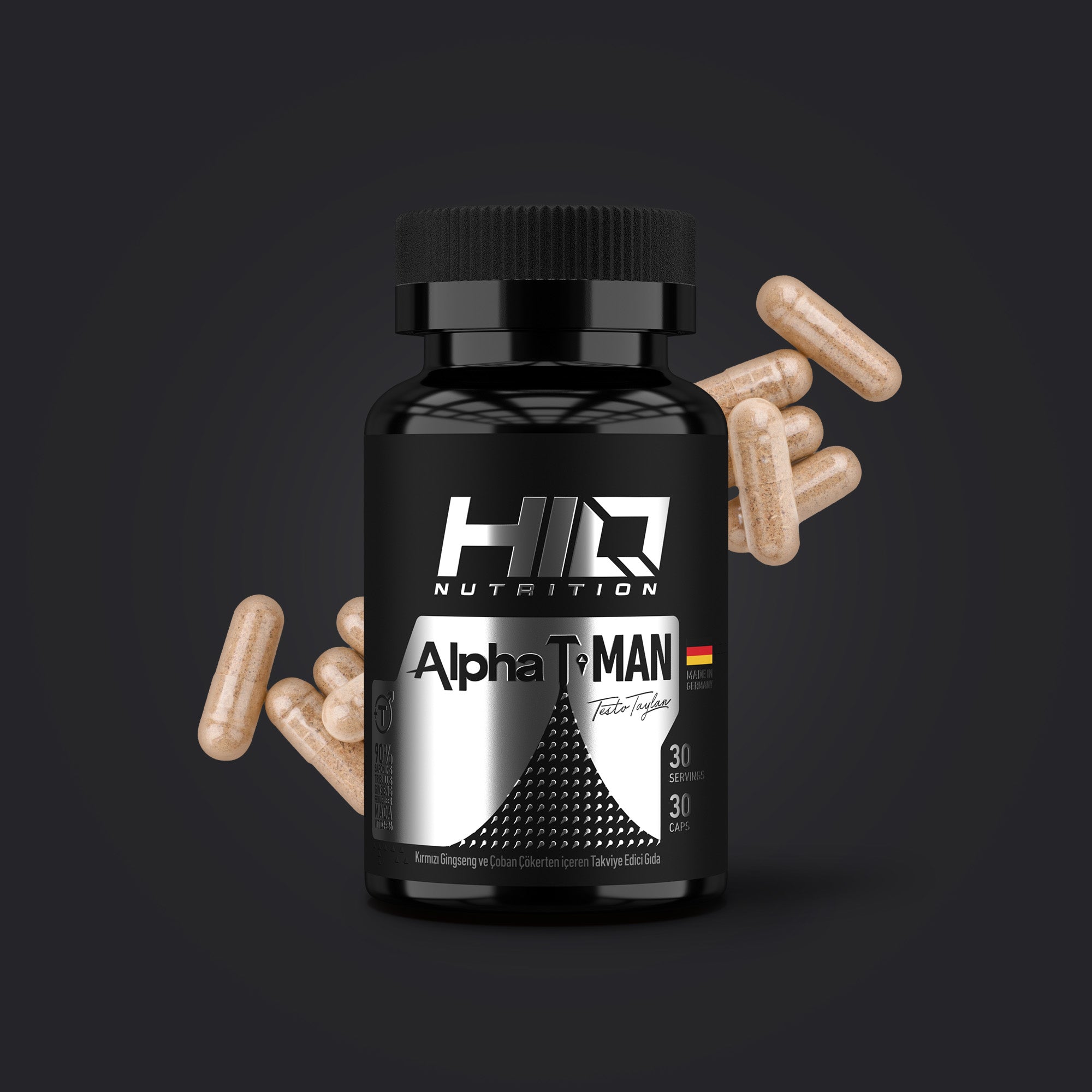 HIQ ALPHA T-MAN 30 CAPS.