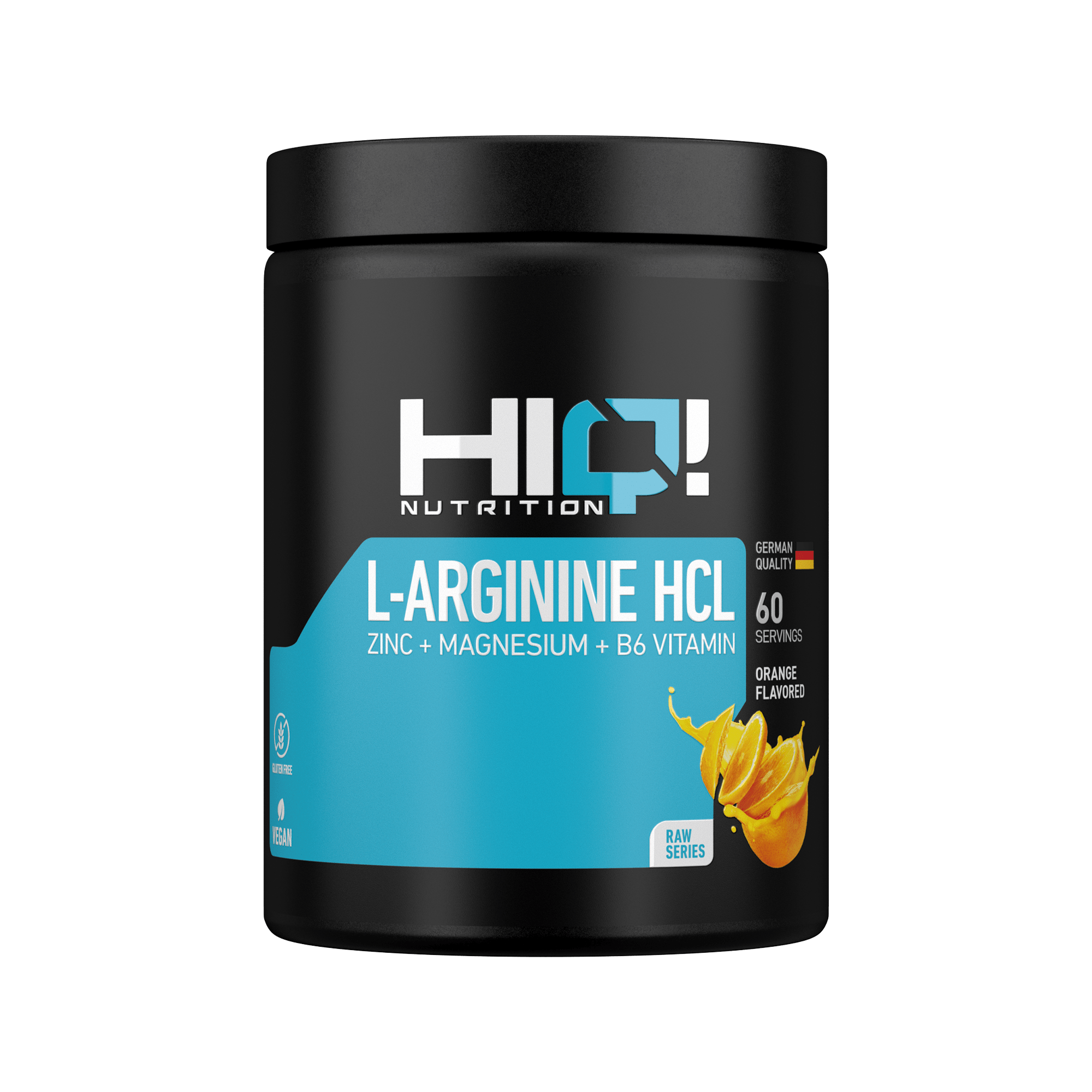 HIQ L-Arginine Hcl Zinc + Magnesium + B6 Vitamin 480g