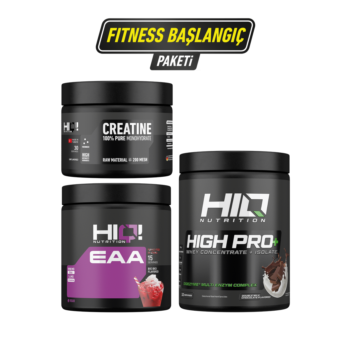 HIQ Fitness Başlangıç Paketi + Shaker