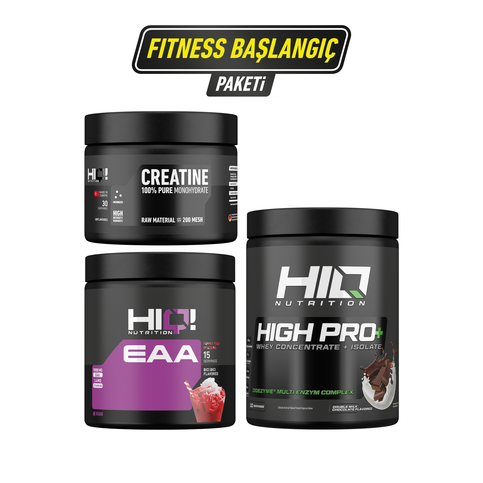 HIQ Fitness Başlangıç Paketi + Shaker