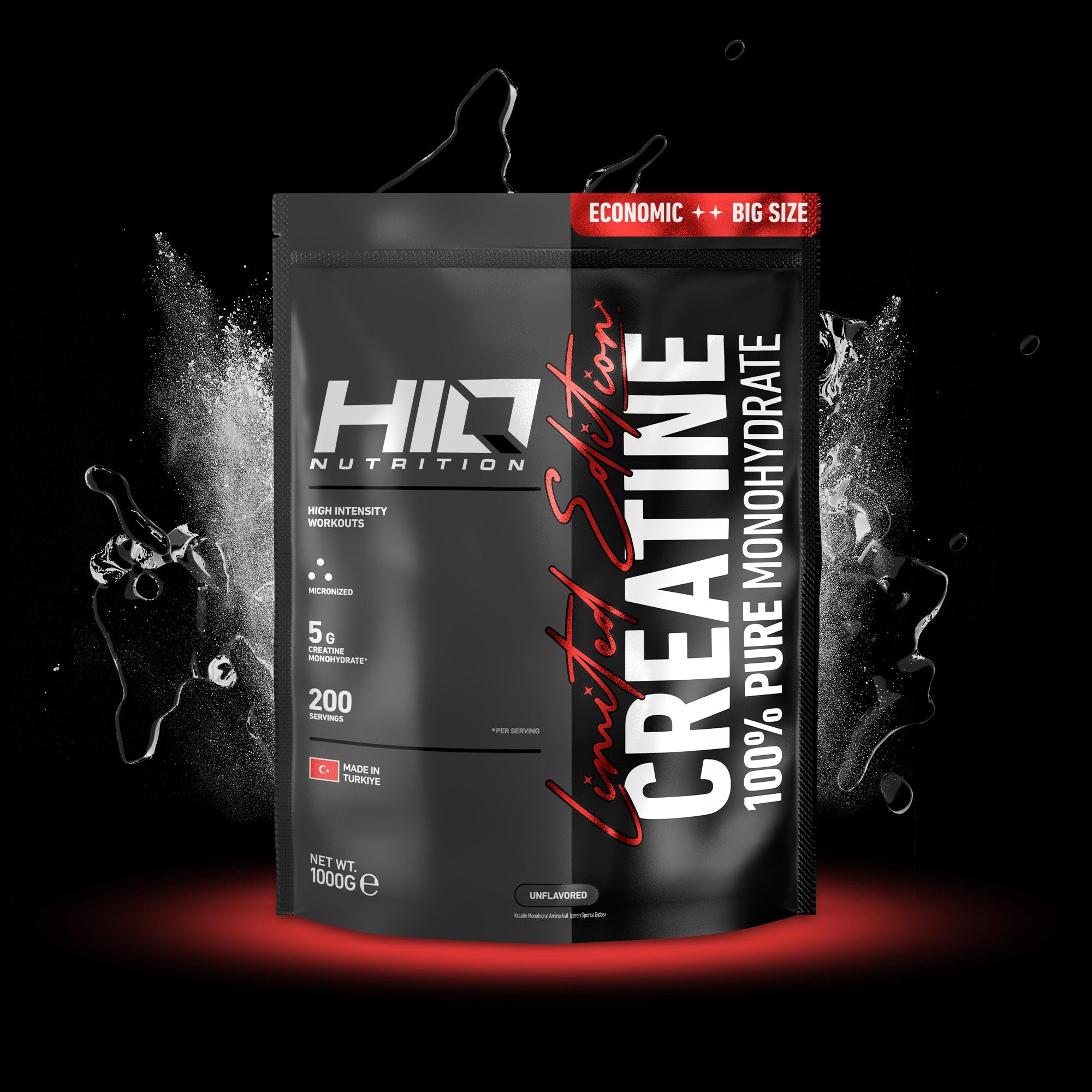 HIQ Creatine 100% Monohydrate 1000g Unflavored - Limited Edition