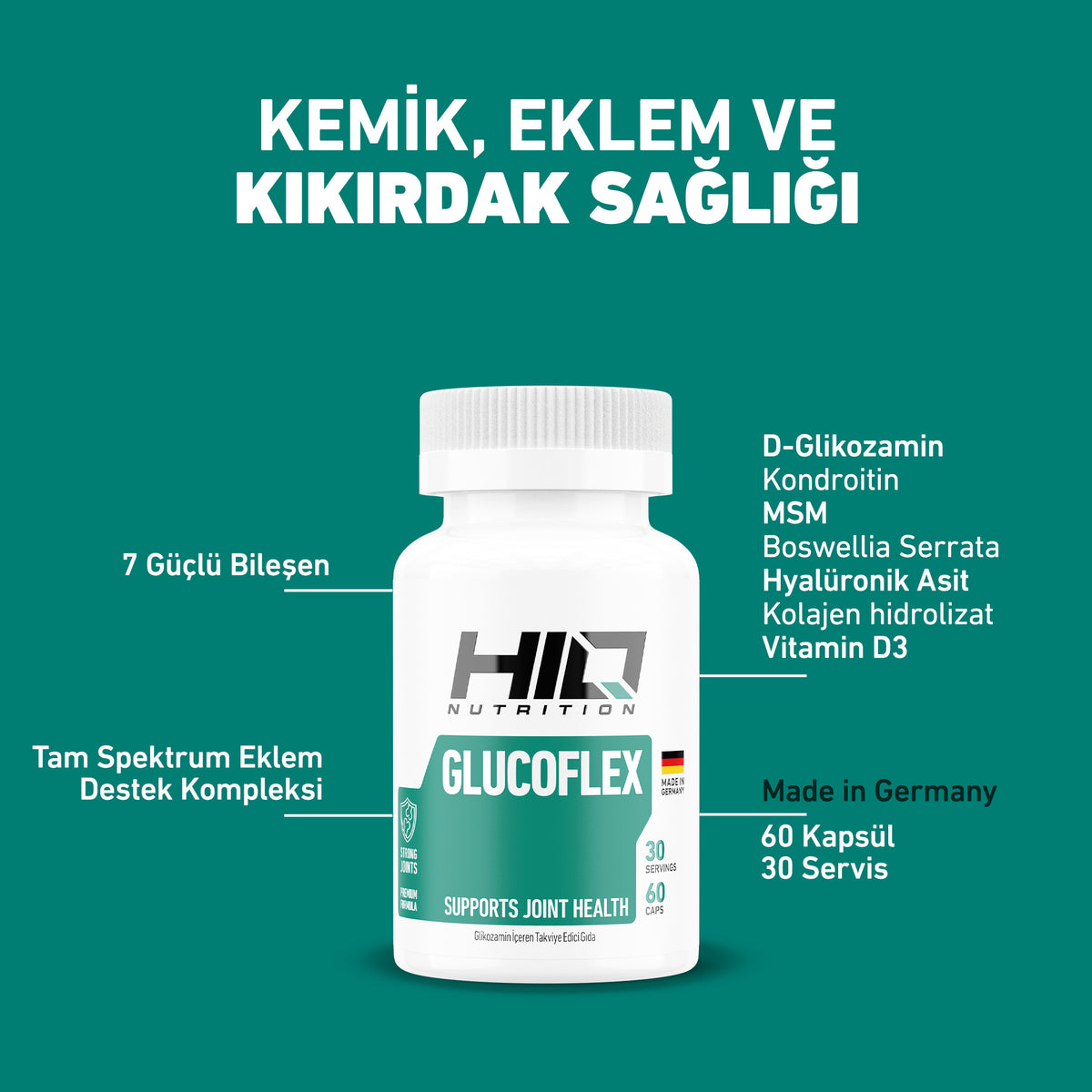 HIQ Glucoflex 60 Kapsül