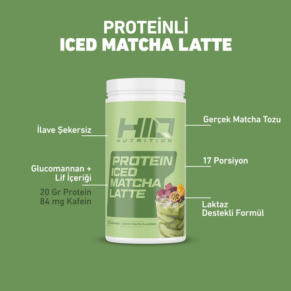 HIQ PROTEIN ICED MATCHA LATTE 500G