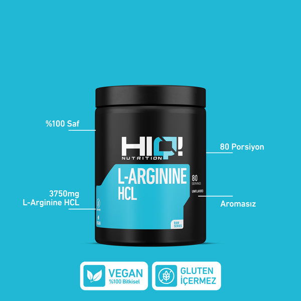 HIQ L-Arginine Hcl 300g Unflavored