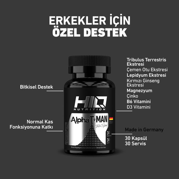 HIQ ALPHA T-MAN 30 CAPS.