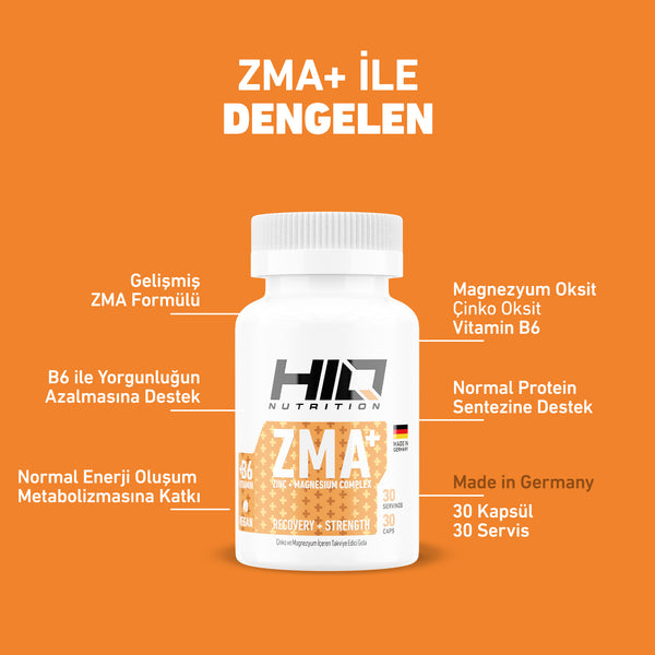 HIQ ZMA + 30 Kapsül