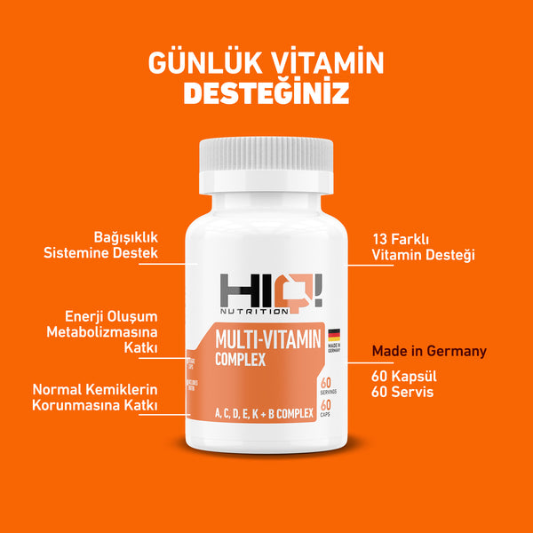 HIQ Multi-Vitamin Complex 60 Kapsül