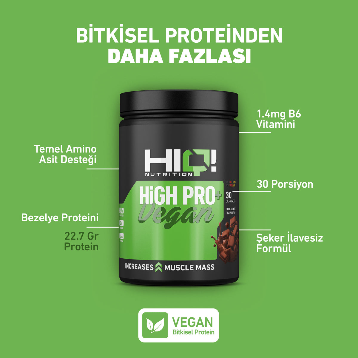 HIQ High Pro+ Vegan 900gr