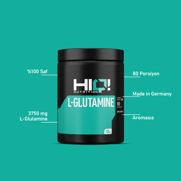 HIQ L-Glutamine 300g Unflavored
