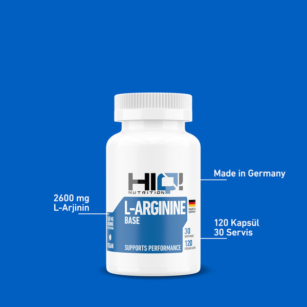 HIQ Arginine Base 120 Kapsül