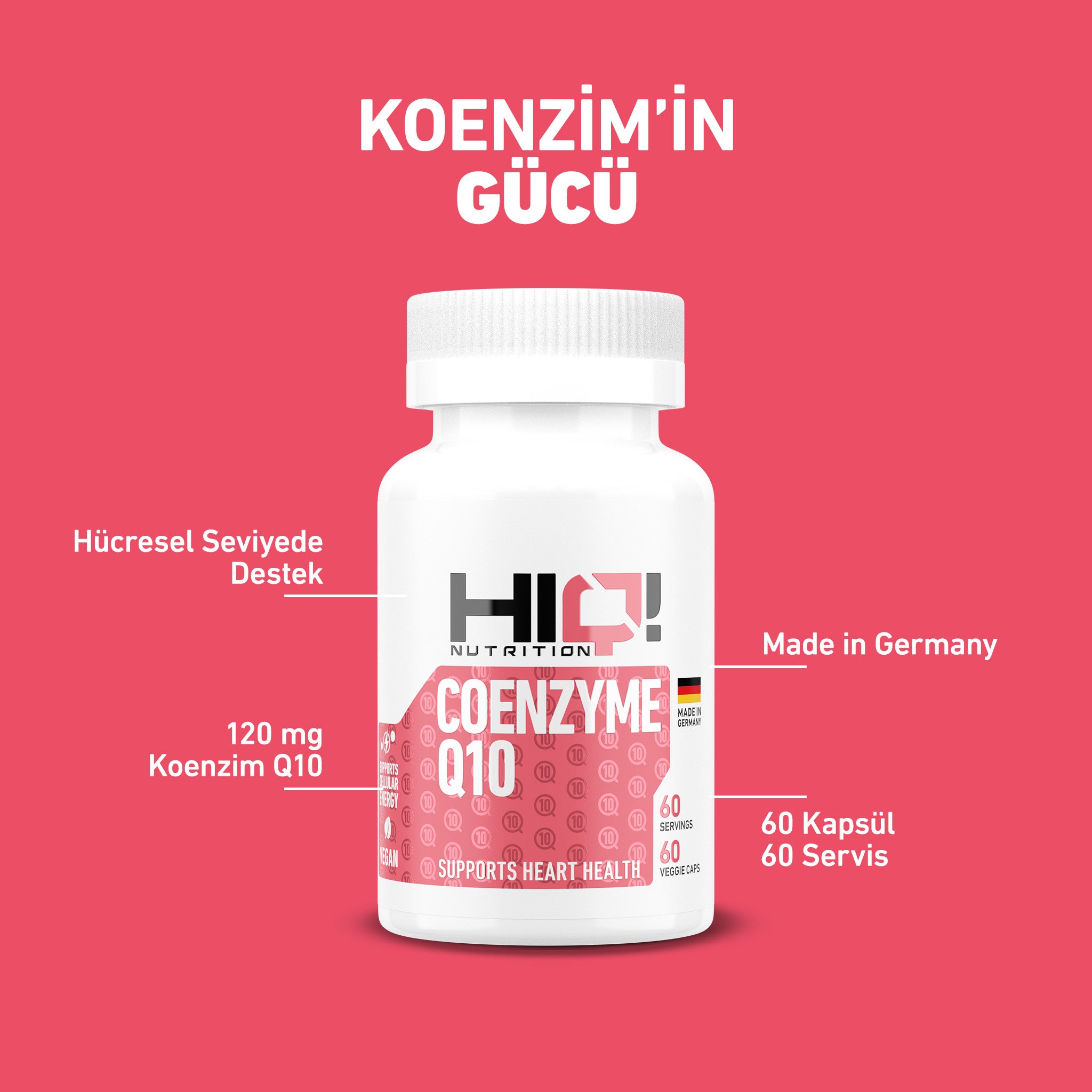 HIQ Coenzyme Q10 60 Kapsül