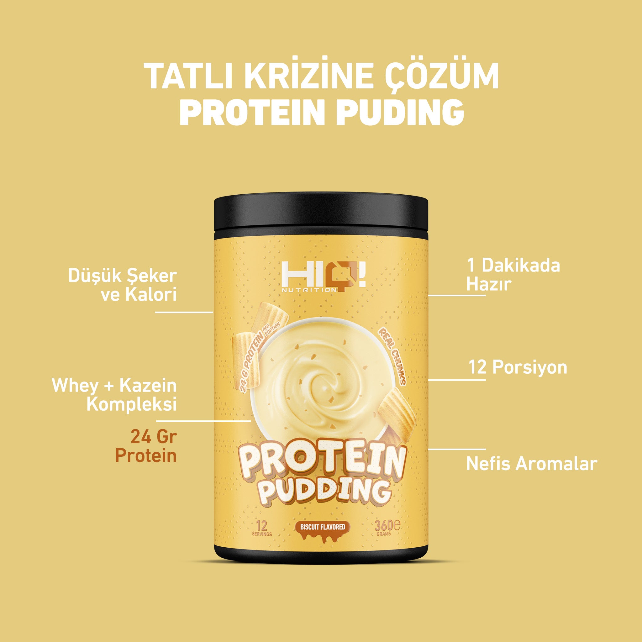 HIQ Protein Puding 360g
