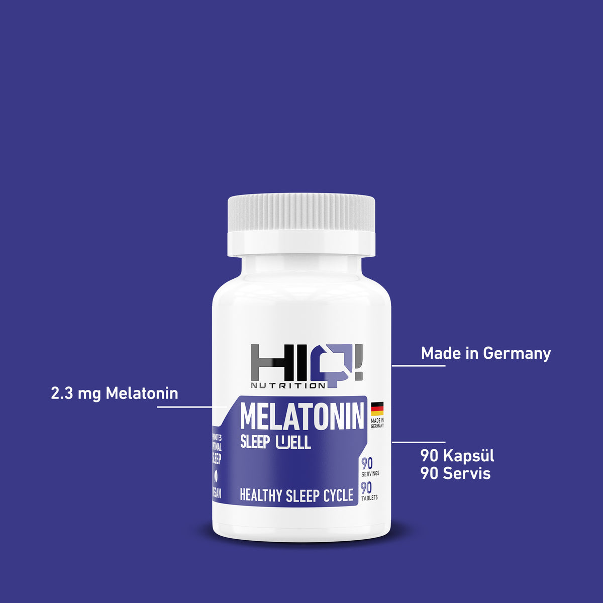 HIQ Melatonin 90 Tablet
