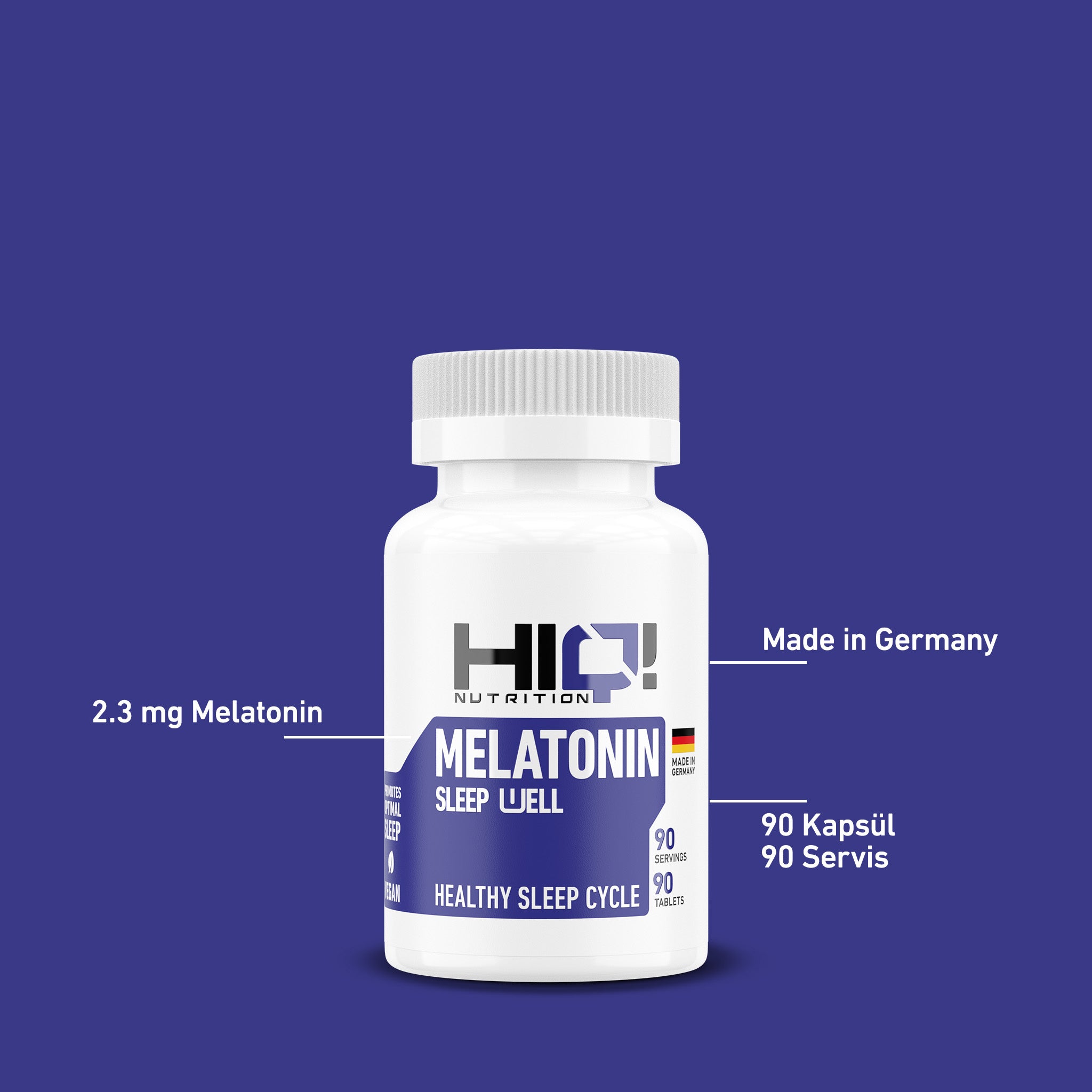 HIQ Melatonin 90 Tablet
