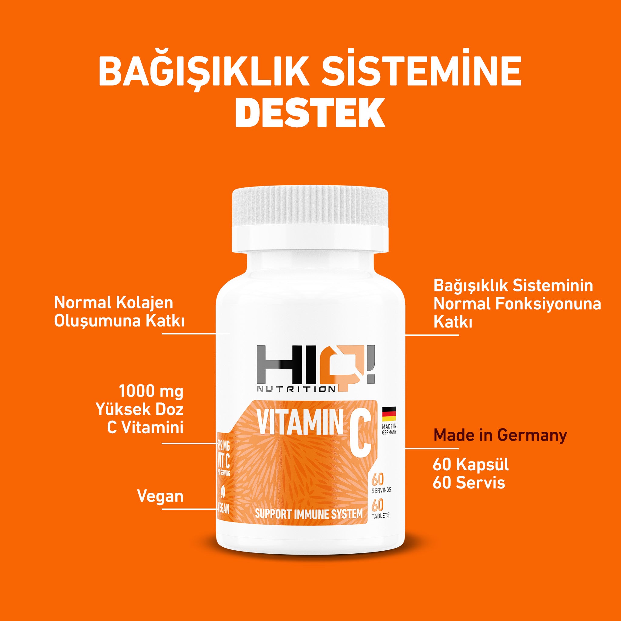HIQ Vitamin C 60 Tablet