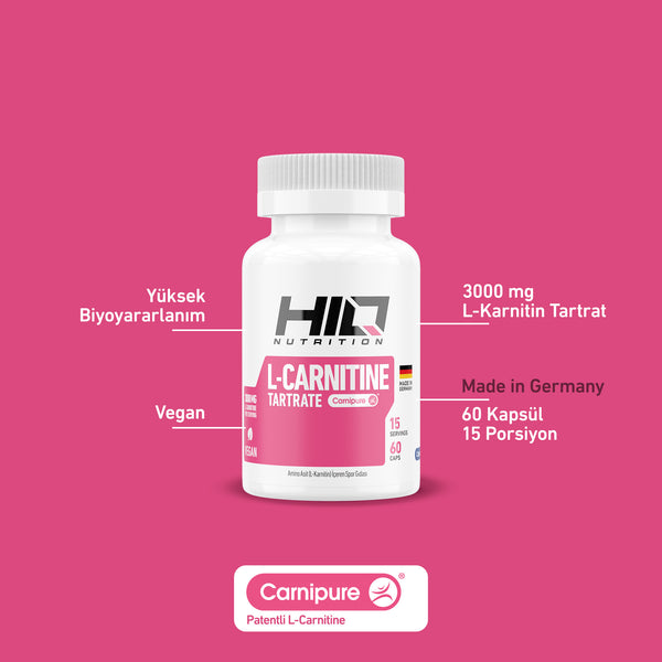 HIQ L-Carnitine Tartare 60 Kapsül