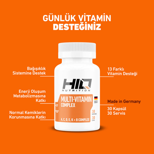 HIQ Multi-Vitamin Complex 30 Kapsül