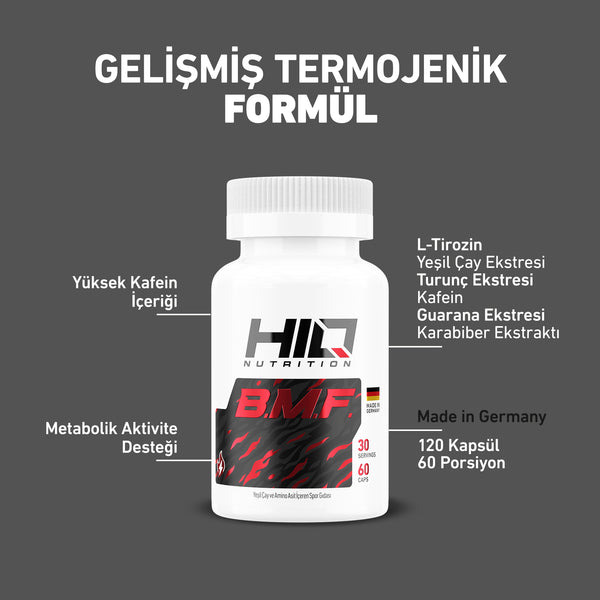 HIQ B.M.F. Extreme Thermo Burner 60 Kapsül