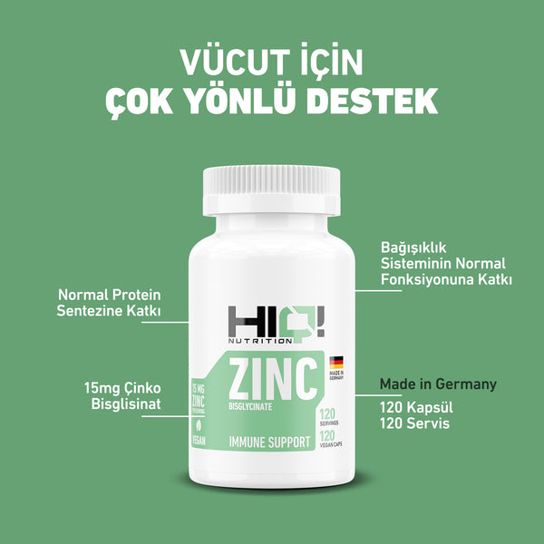 HIQ Zinc 120 Kapsül