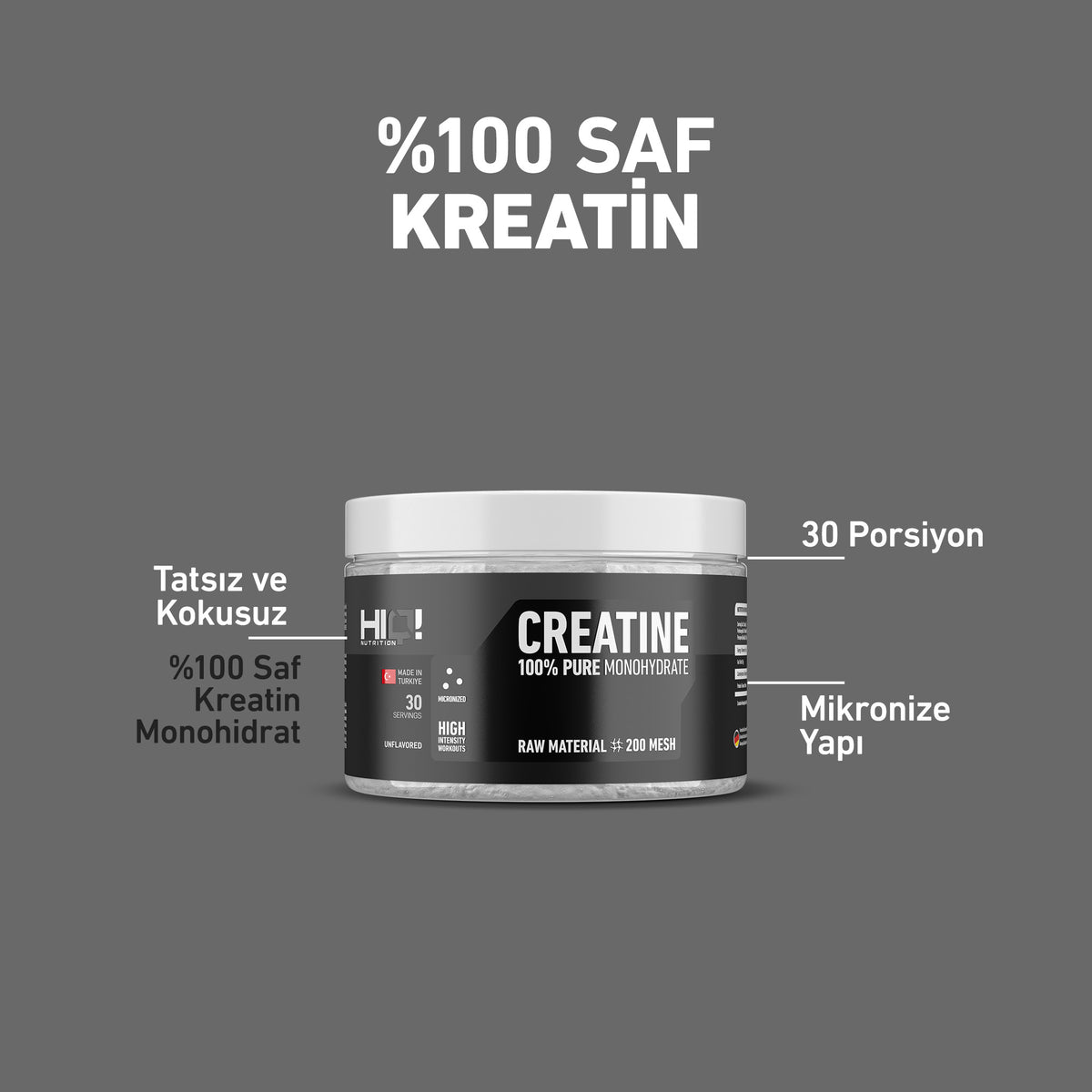 HIQ Creatine 150g Unflavored
