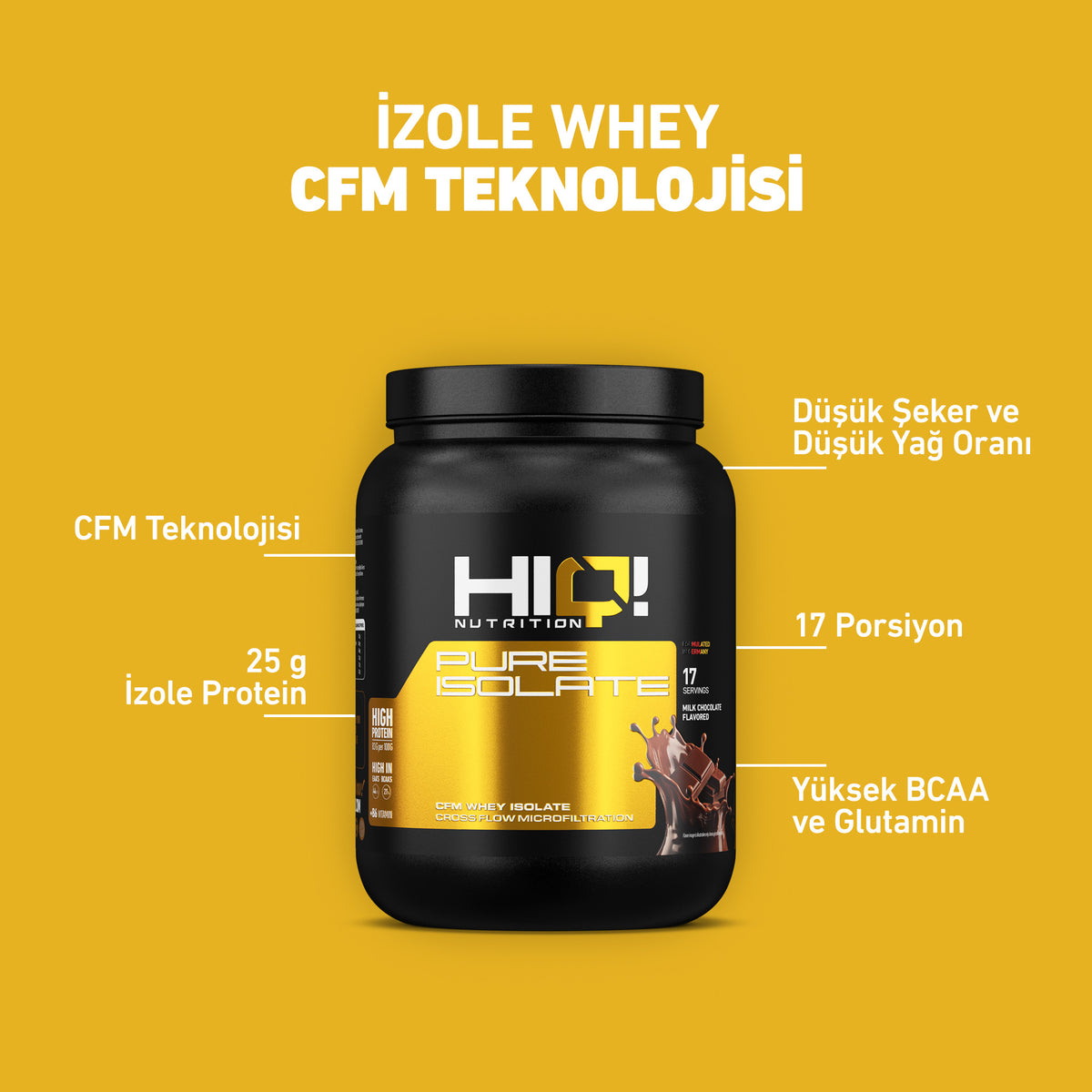 HIQ Pure Isolate 510g