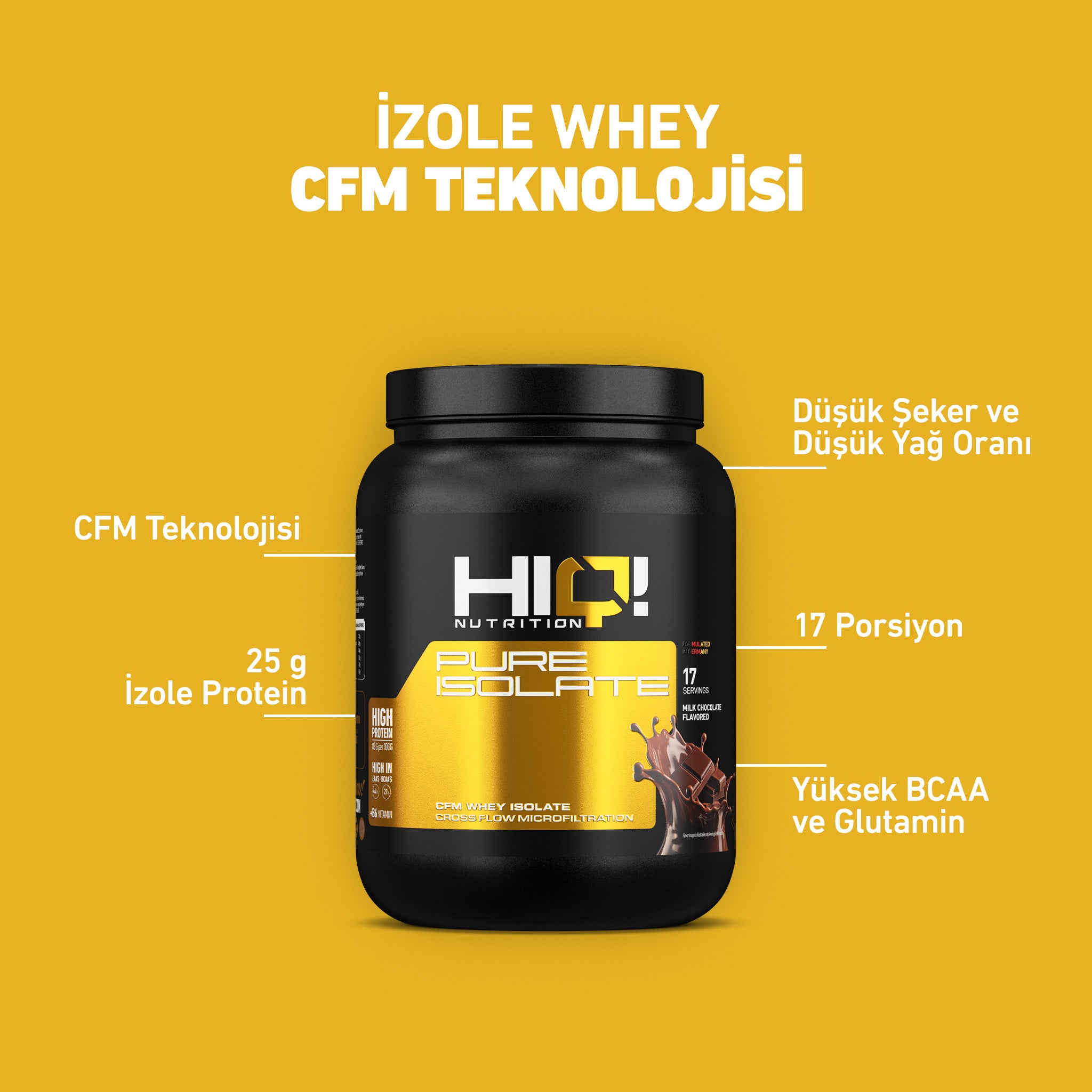 HIQ Pure İsolate 510g