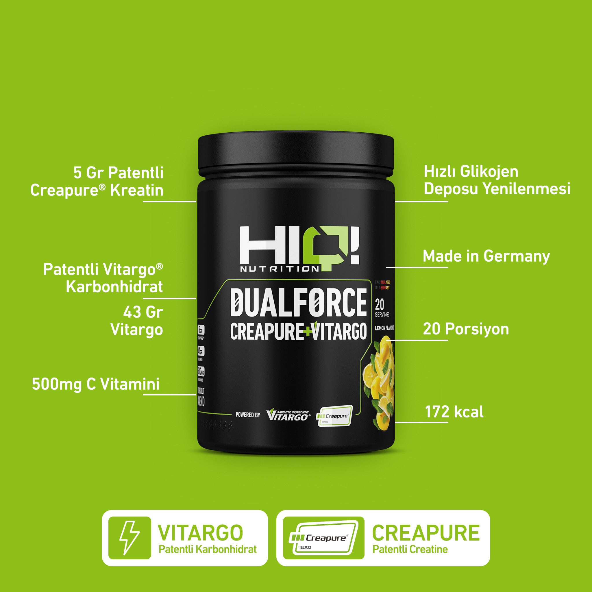 HIQ Vitargo Dual Force 1000g
