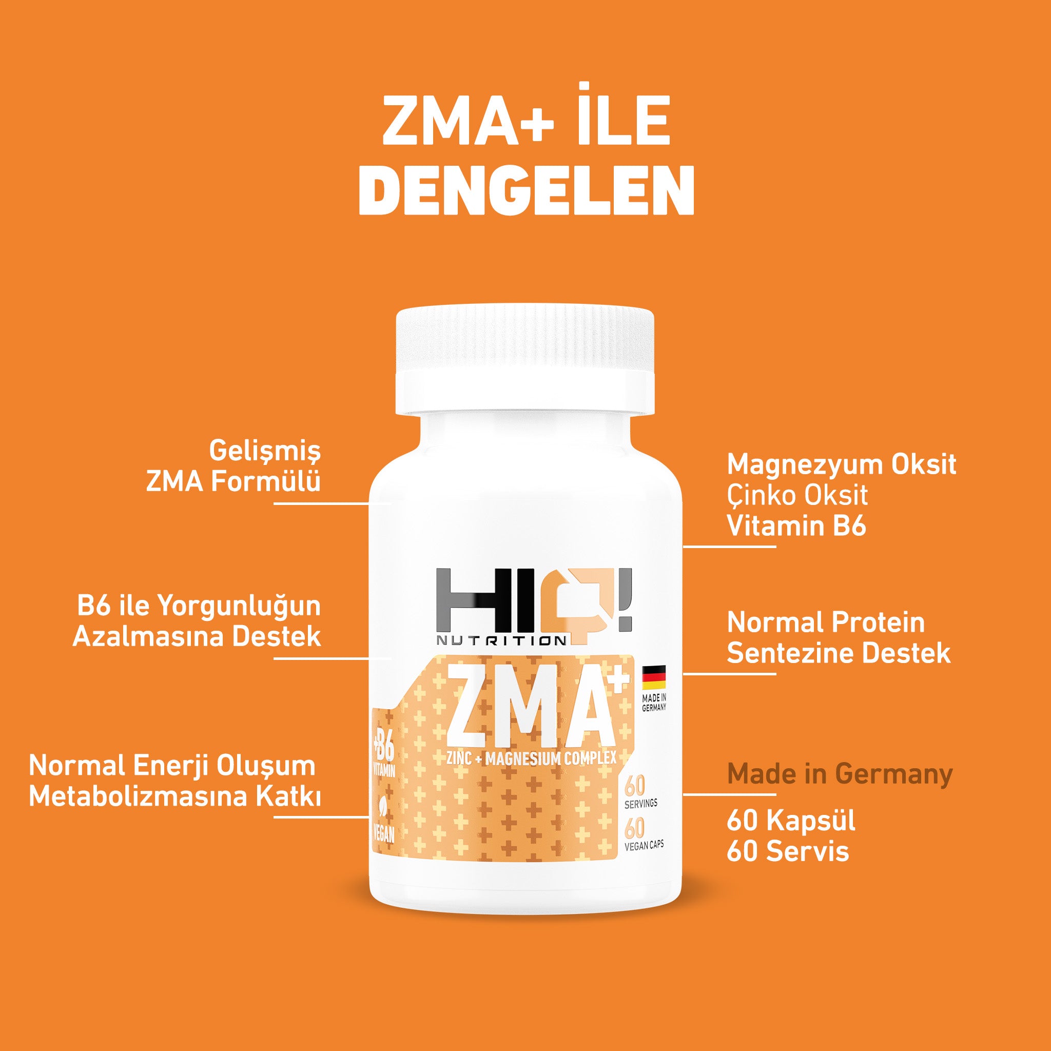 HIQ Zma + 60 Kapsül