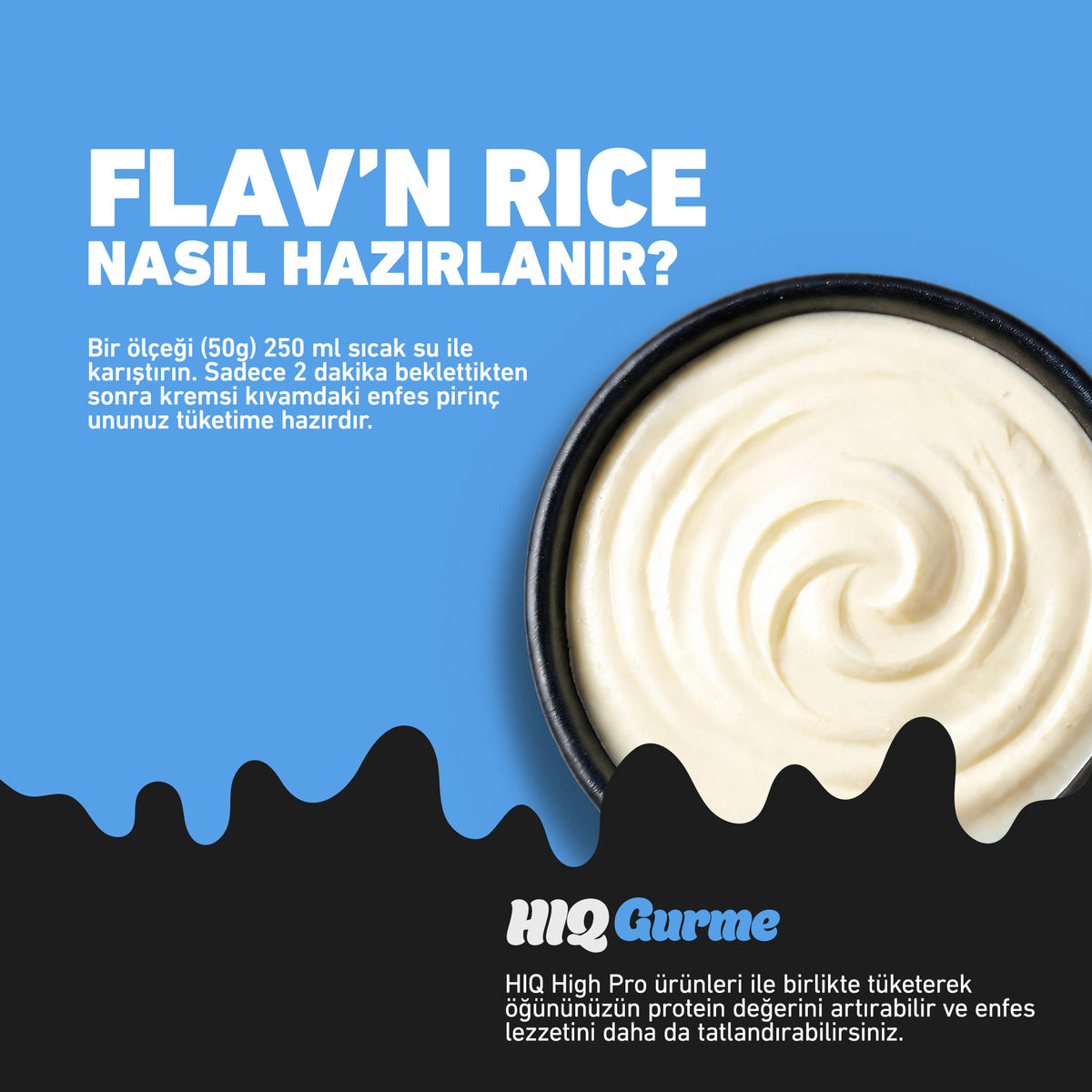 HIQ Flav'n Rice 1000g Unflavored