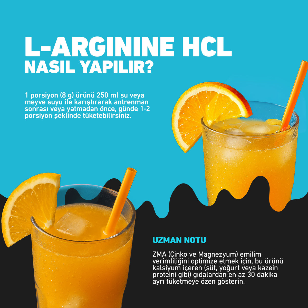 HIQ L-Arginine Hcl Zinc + Magnesium + B6 Vitamin 480g