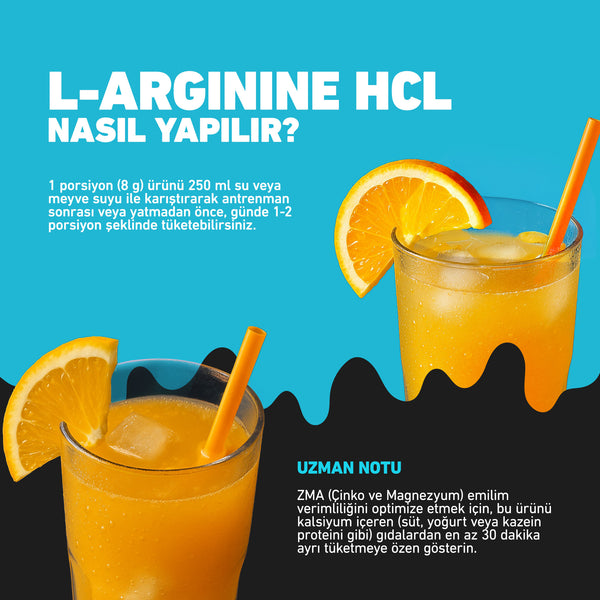 HIQ L-Arginine Hcl Zinc + Magnesium + B6 Vitamin 480g