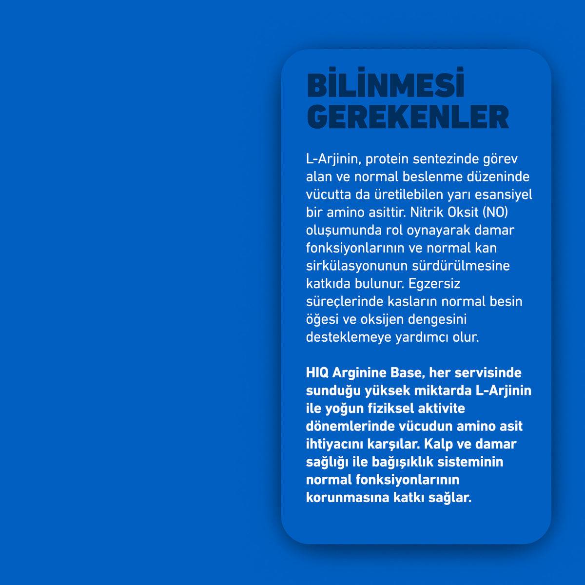 HIQ Arginine Base 120 Kapsül