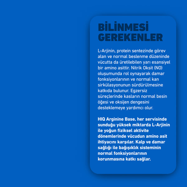HIQ Arginine Base 120 Kapsül