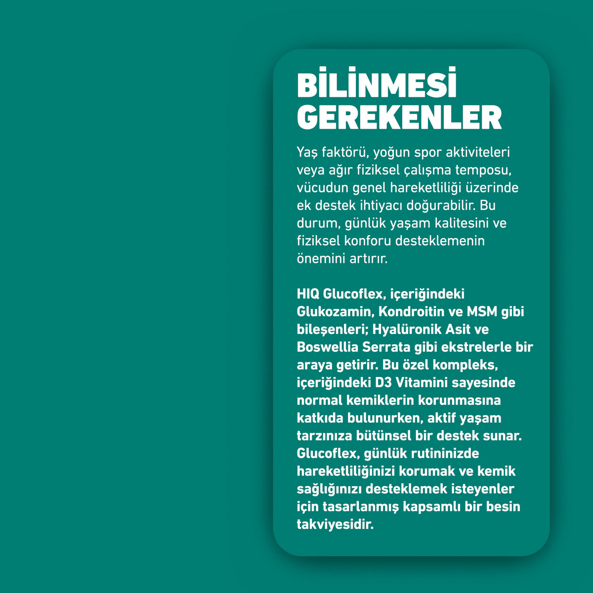 HIQ Glucoflex 60 Kapsül