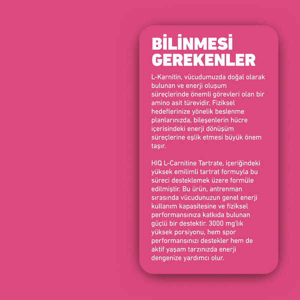 HIQ L-Carnitine Tartare 120 Kapsül