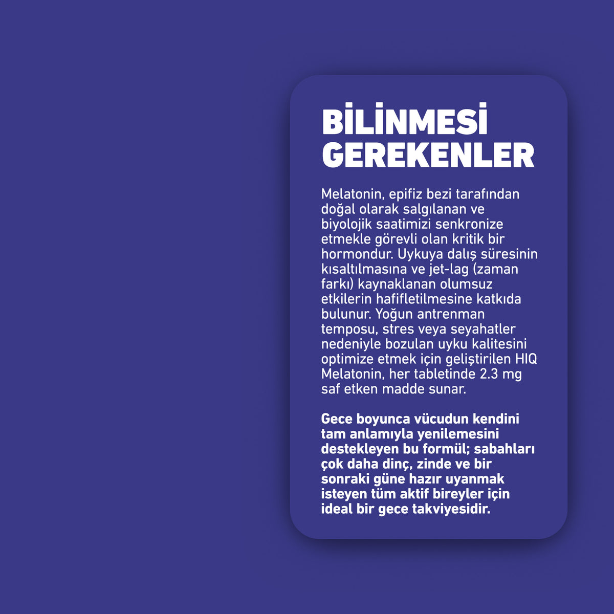 HIQ Melatonin 90 Tablet