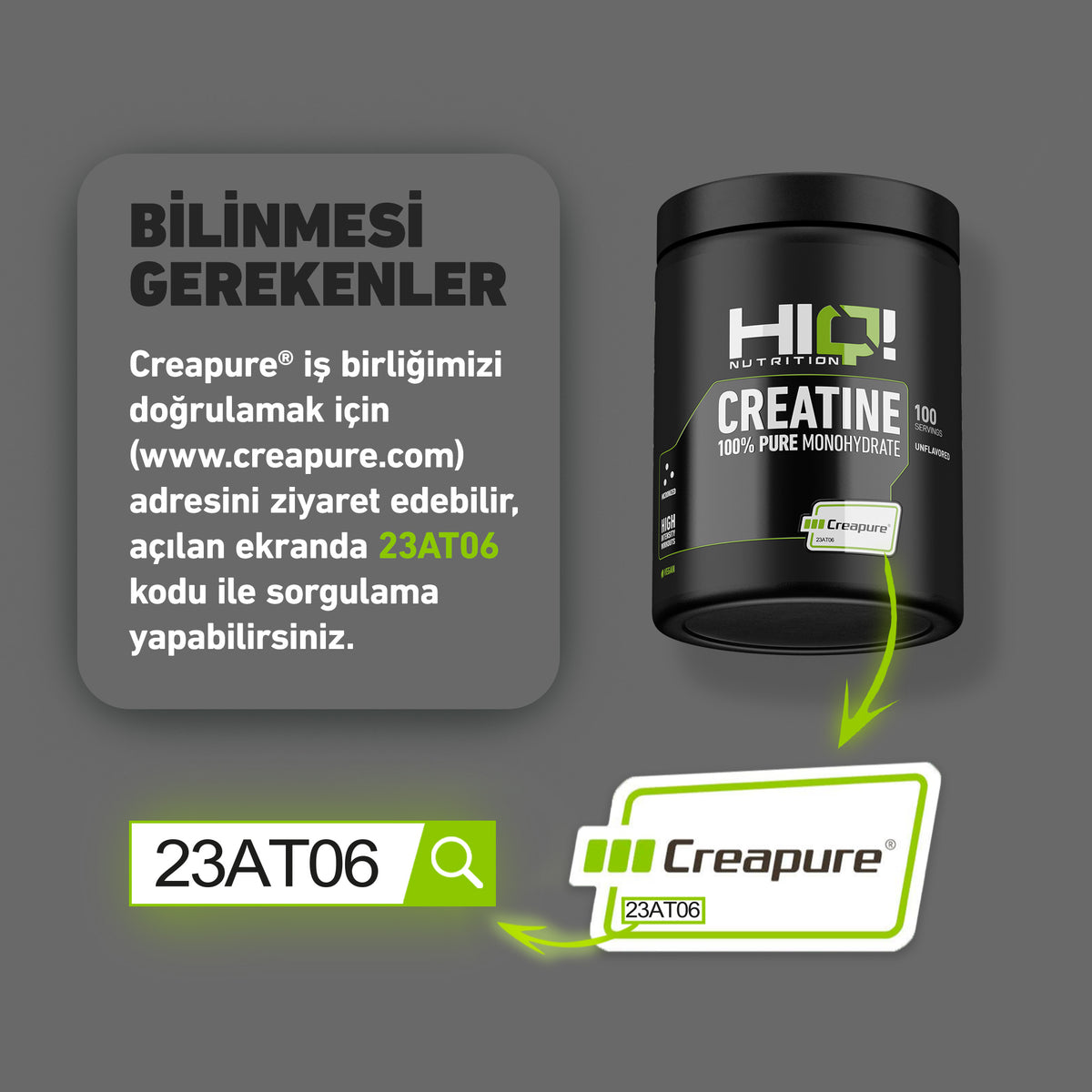HIQ Creatine (Creapure®) 500g