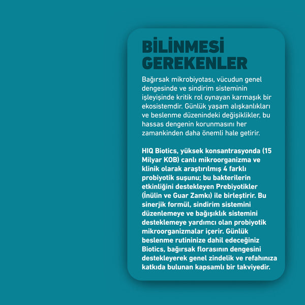 HIQ Biotics 30 Vegan Kapsül