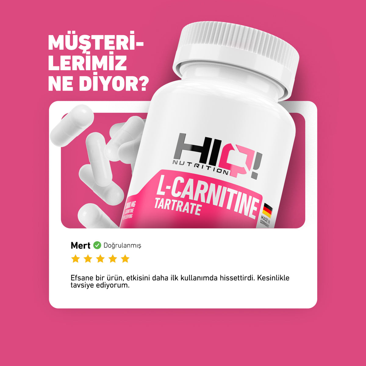 HIQ L-Carnitine Tartare 60 Kapsül