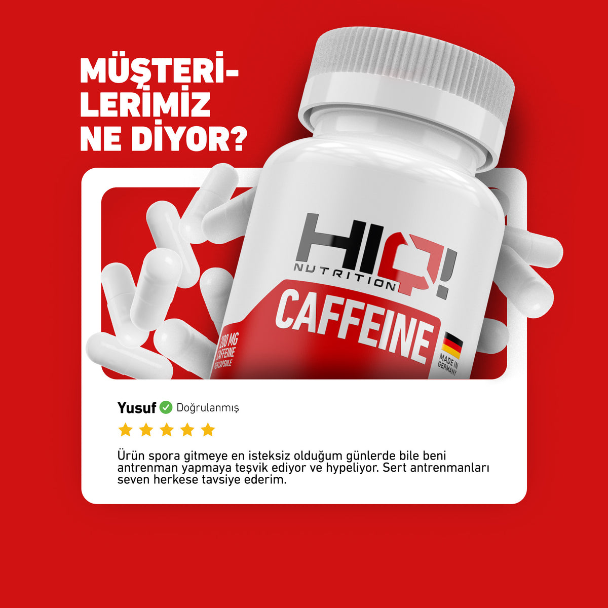 HIQ Caffeine 60 Kapsül