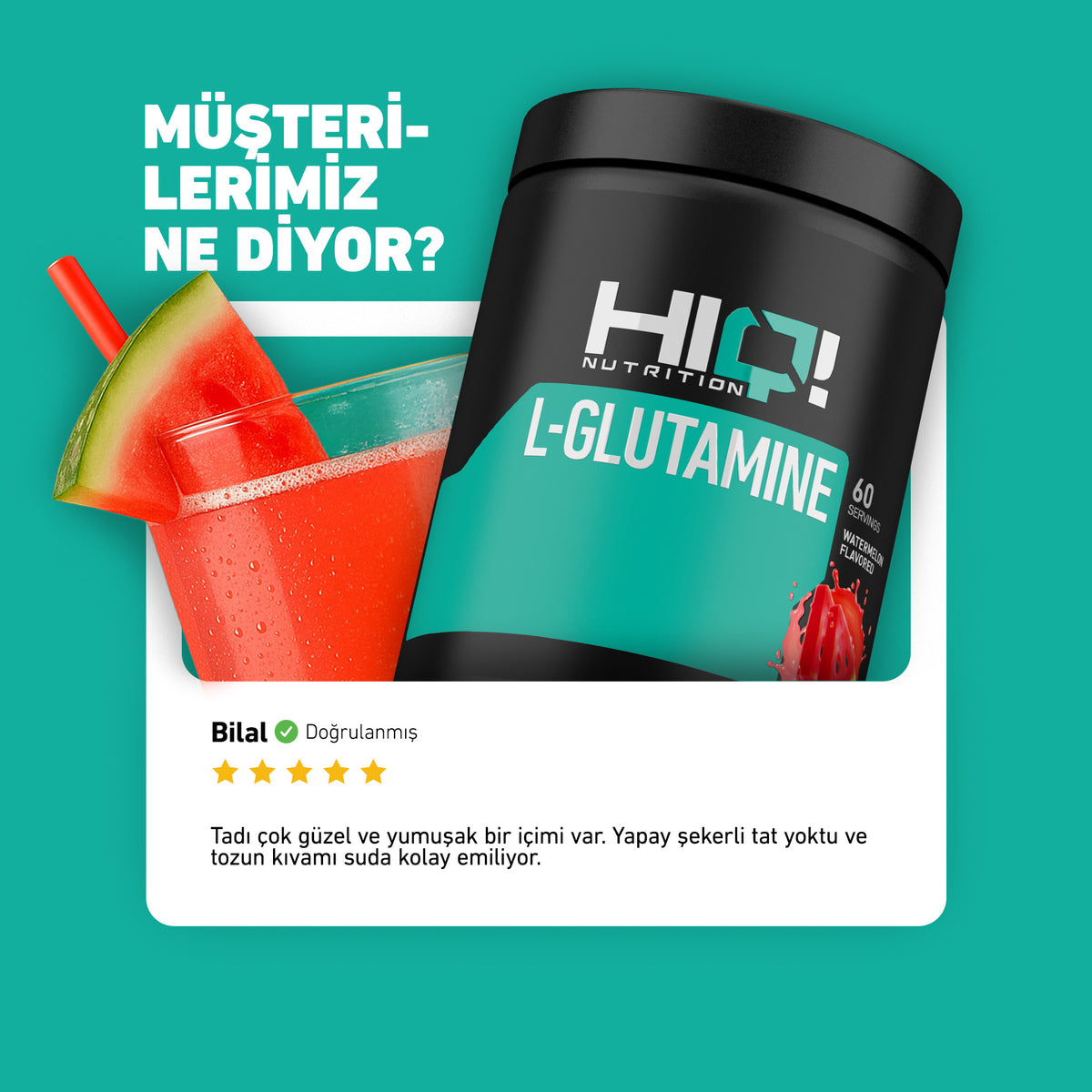 HIQ L-Glutamine 360g