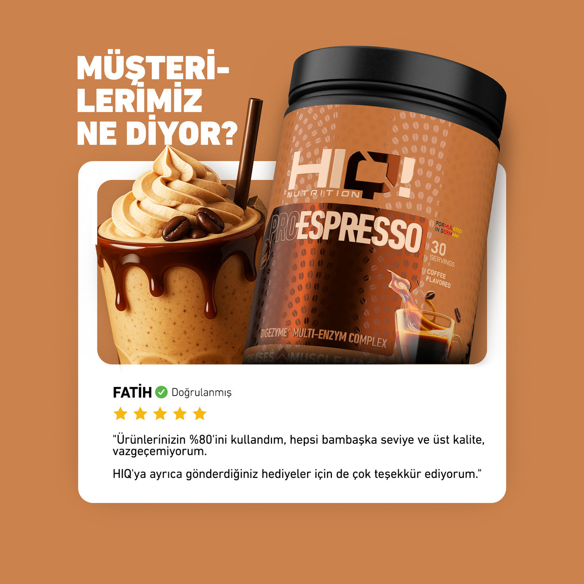 HIQ ProEspresso 900g Coffee Flavored