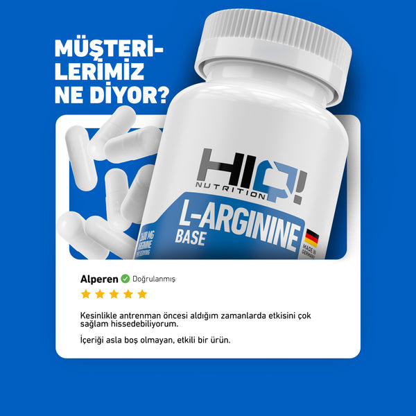 HIQ Arginine Base 120 Kapsül