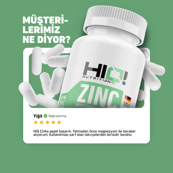 HIQ Zinc 120 Kapsül
