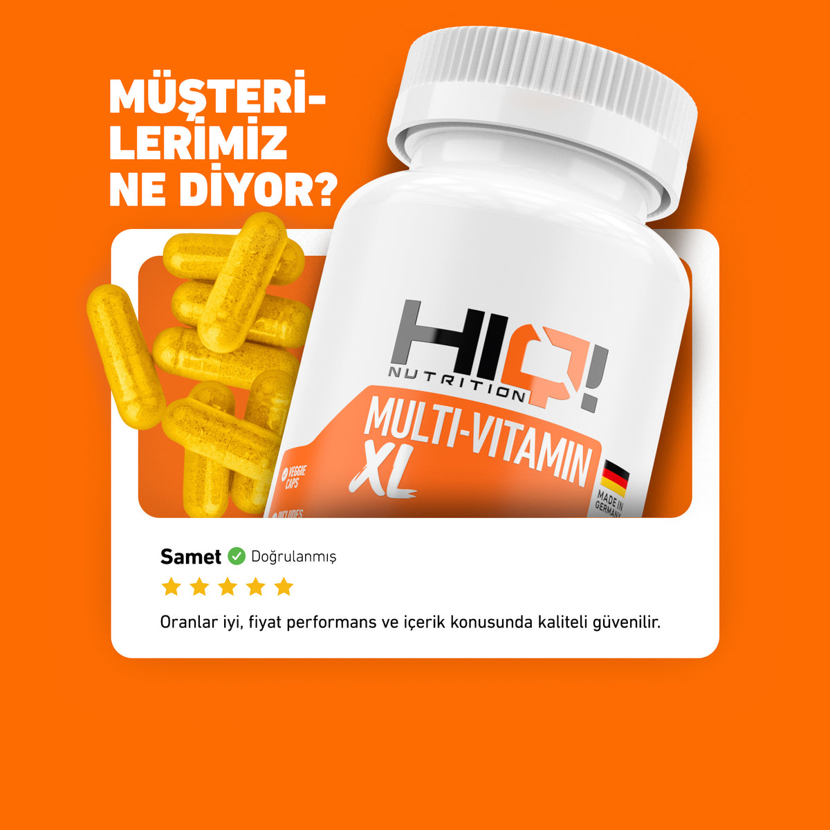 HIQ Multi-Vitamin XL 120 Capsules