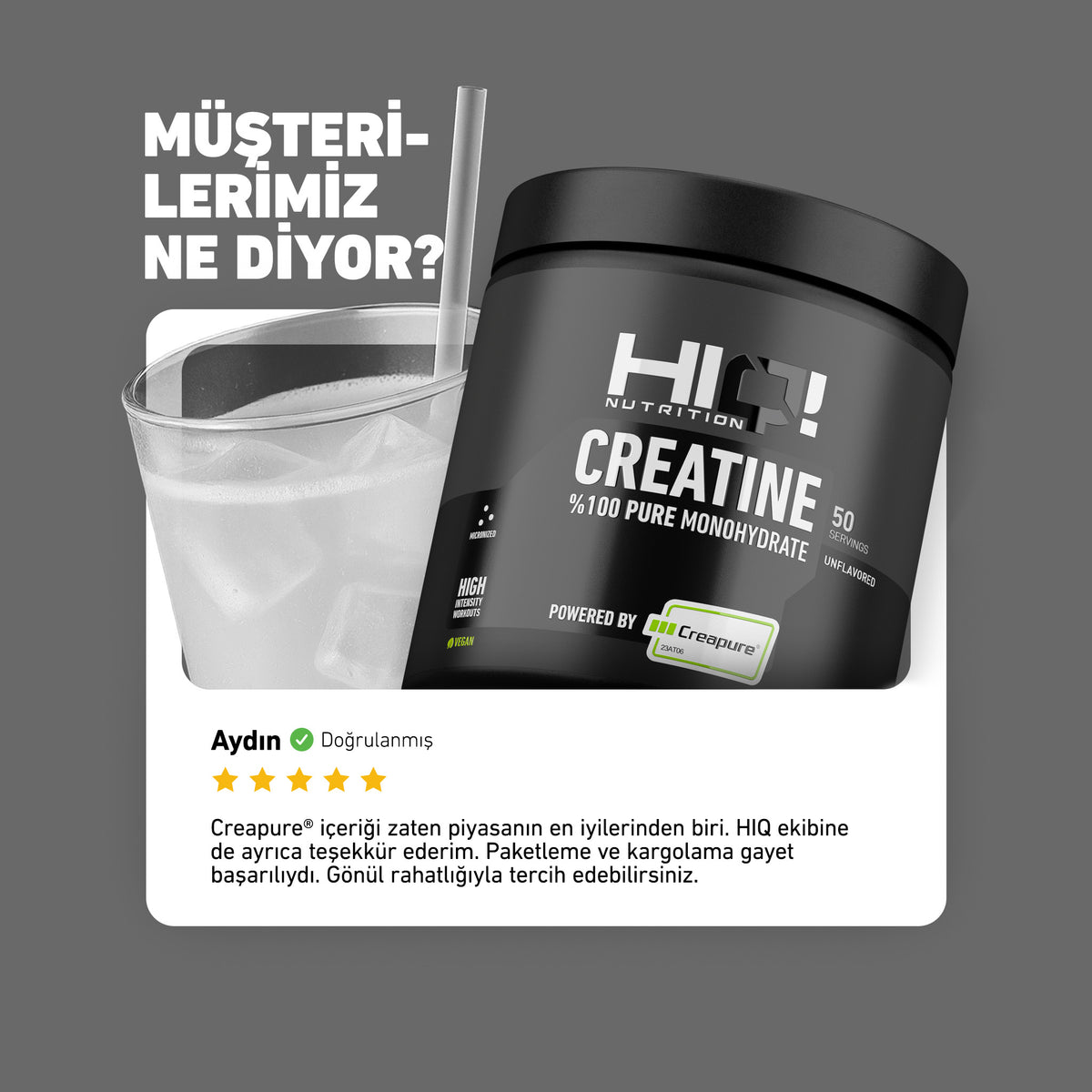 HIQ Creatine (Creapure®) 250g Unflavored