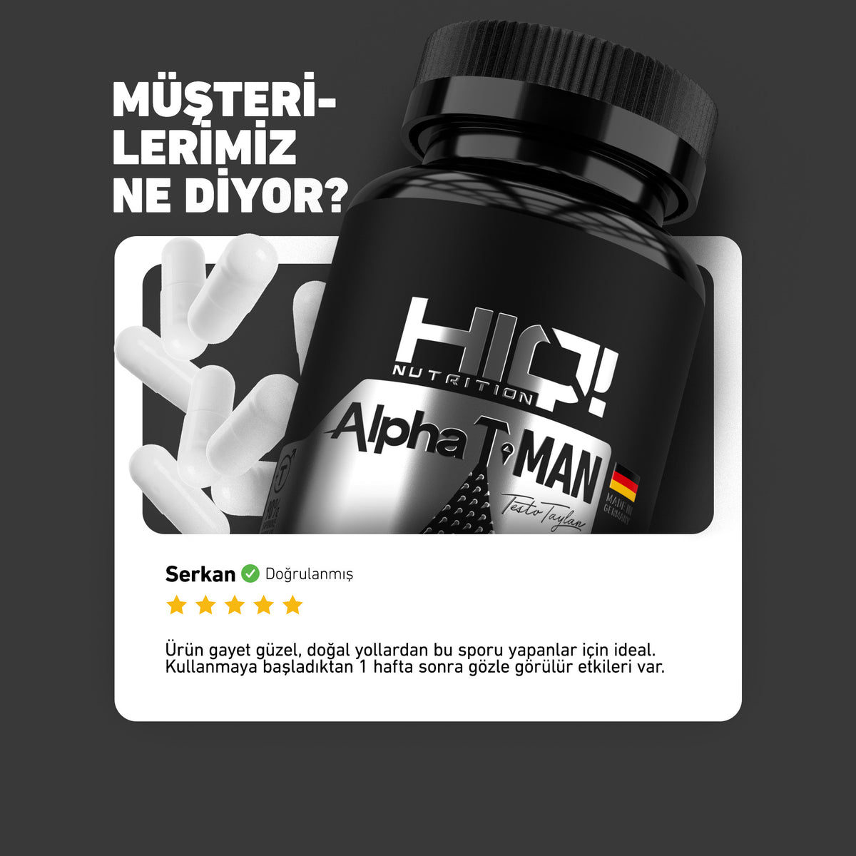 HIQ Alpha T-Man 60 Caps