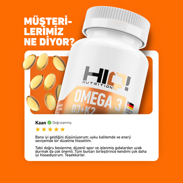 HIQ Omega3 D3+K2 Premium Complex 60 Softjel