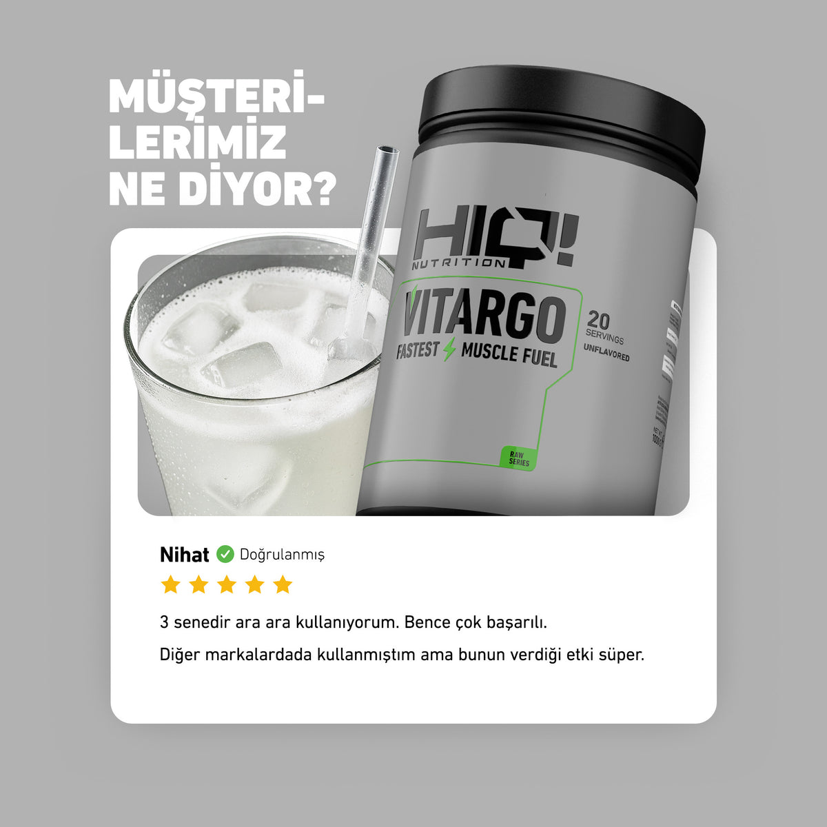 HIQ Vitargo 1000g Unflavored