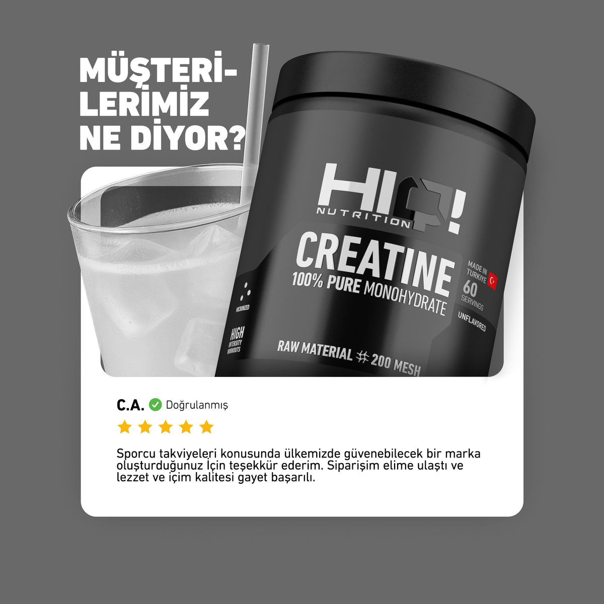 HIQ Creatine 300g Unflavored